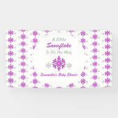 Kleine sneeuwvlok onderweg spandoek (Horizontaal)