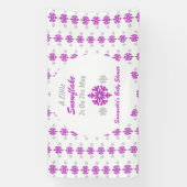 Kleine sneeuwvlok onderweg spandoek (Verticaal)