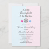 Kleine sneeuwvlok op weg naar de wintersekse kaart (Voorkant)