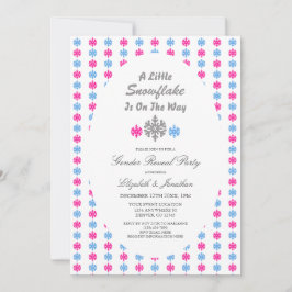 Kleine sneeuwvlok op weg naar de wintersekse kaart