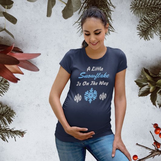 Kleine sneeuwvlok op weg naar T-shirt