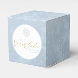 Kleine sneeuwvlok Winter Baby Favoriet Box Bedankdoosjes