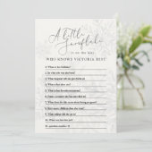 kleine sneeuwvlok winter baby shower wie kent mama kaart (Staand voorkant)