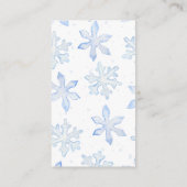 Kleine Sneeuwvlok Wintery Baby shower Luier Raffle Informatiekaartje (Achterkant)