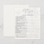 kleine sneeuwvlokken baby shower rhyme quiz (Voorkant / Achterkant)