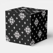 Kleine sneeuwvlokken en kristallen bedankdoosjes (Achterkant)