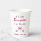 Kleine sneeuwvlokken op de manier waarop papieren papieren bekers (Voorkant)