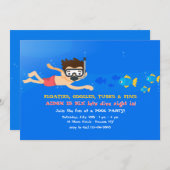 Kleine Snorkeler uitnodiging (Voorkant / Achterkant)