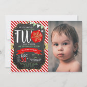 Kleine Snowflake die 2 draait! Eerste Kerstdag Kaart (Voorkant)