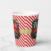 Kleine Snowflake die 2 draait! Eerste Kerstdag Papieren Bekers (Rechts)