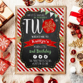 Kleine Snowflake die 2 draait! Eerste Kerstdag Poster