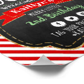 Kleine Snowflake die 2 draait! Eerste Kerstdag Poster (Hoek)