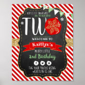 Kleine Snowflake die 2 draait! Eerste Kerstdag Poster (Voorkant)