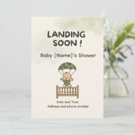 Kleine Soldaat Baby Shower Uitnodiging — Patriotis