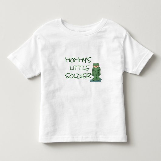 Kleine soldaat Mommys Kinder Shirts (Voorkant)