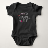 Kleine Sparkle Elf voor Kerstmis bodysuit (Voorkant)