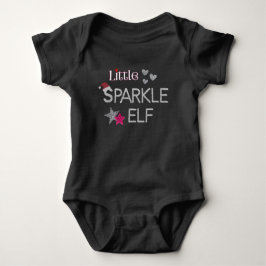 Kleine Sparkle Elf voor Kerstmis bodysuit