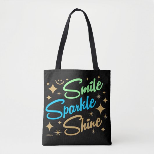 KLEINE, SPARKLE, SCHIJN! motivatie en inspirerend Tote Bag (Voorkant)