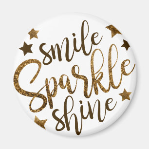 KLEINE SPARKLE SHINE, GOLDEN GLITTER STAR MAGNEET
