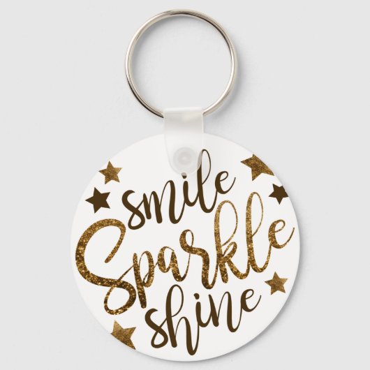 KLEINE SPARKLE SHINE, GOLDEN GLITTER STAR SLEUTELHANGER (Voorkant)