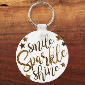 KLEINE SPARKLE SHINE, GOLDEN GLITTER STAR SLEUTELHANGER (Voorkant)