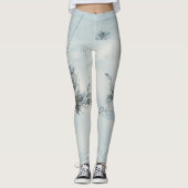 Kleine sparren bedekt met verse sneeuw leggings (Voorkant)