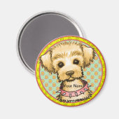Kleine Spike-hond Magneet (Voorkant / Achterkant)