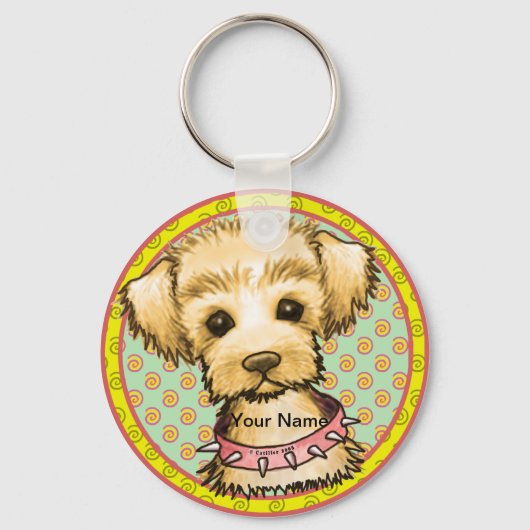 Kleine Spike-hond  Sleutelhanger (Voorkant)