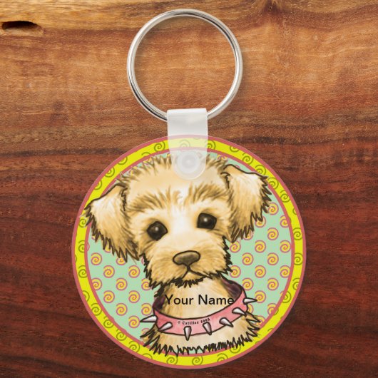 Kleine Spike-hond  Sleutelhanger (Voorkant)