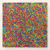 Kleine Splatter - Glas Onderzetter (Voorkant)