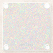 Kleine Splatter - Glas Onderzetter (Achterkant)