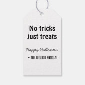 kleine spoken Halloween trick or treat Gift Labels Cadeaulabel (Achterkant)