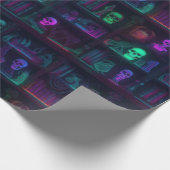 Kleine Spooky Foto-realistische Dark Academia Book Cadeaupapier (Hoek)