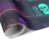 Kleine Spooky Foto-realistische Dark Academia Book Cadeaupapier (Rol Hoek)