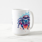 Kleine Springspinnen Grafik Koffiemok (Voorkant rechts)