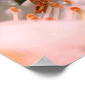 Kleine sprinkhaan op witte zalea poster (Hoek)