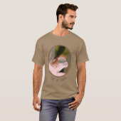 Kleine sprinkhaan op witte zalea t-shirt (Voorkant volledig)