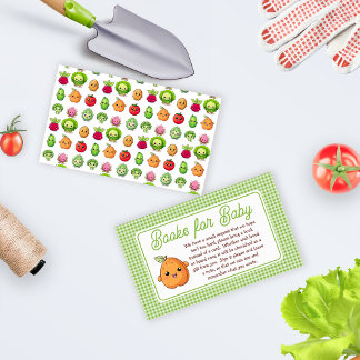 Kleine Spruit Baby Shower Boeken voor Baby Informatiekaartje