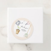 Kleine spruit baby shower dank u bedankjes labels (In situ)