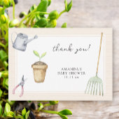 Kleine spruit baby shower dank u bedankkaart