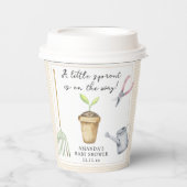 Kleine spruit baby shower papieren bekers (Voorkant)