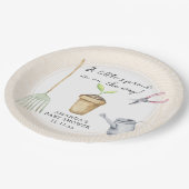 Kleine spruit baby shower papieren bordje (Gekanteld)