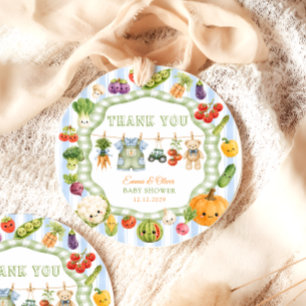 Kleine Spruit Boerderij Jongen Baby Shower Bedank Bedankjes Labels