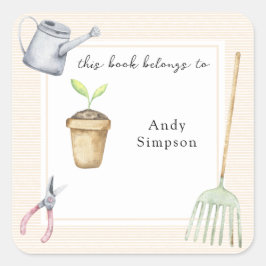 Kleine Spruit Dit boek is van Vierkante Sticker