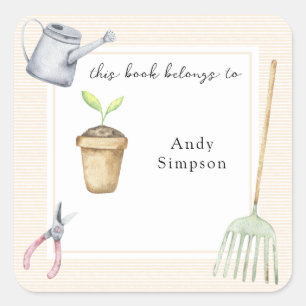 Kleine Spruit Dit boek is van Vierkante Sticker