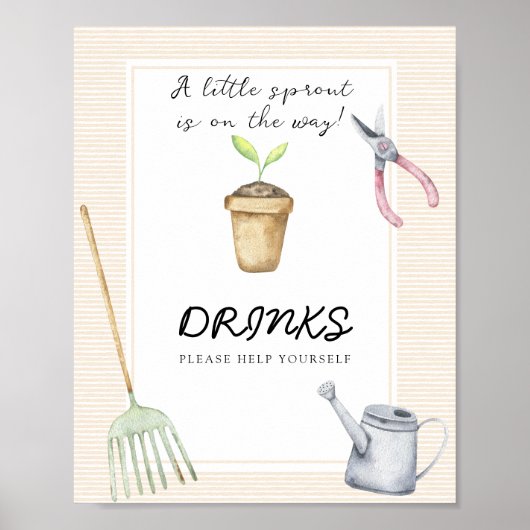 Kleine Spruit - Drankjes pak zelf Poster (Voorkant)
