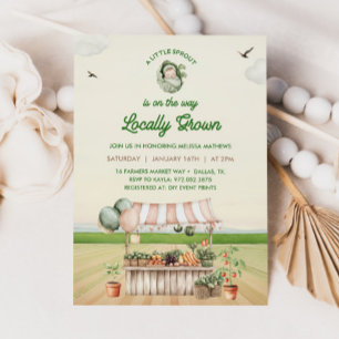 Kleine Spruit LOKAAL GETEELDE Baby Shower Kaart