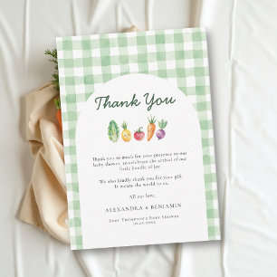 Kleine Spruit Mooie Groenten Waterverf Baby Shower Bedankkaart