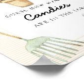 Kleine spruit - raad eens hoeveel snoepjes poster (Hoek)