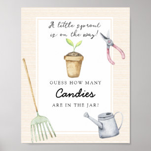 Kleine spruit - raad eens hoeveel snoepjes poster